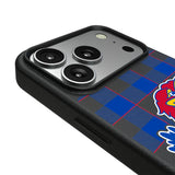 University of Kansas Jayhawks Plaid MagSafe Compatible Phone Case for Apple iPhone
