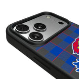 University of Kansas Jayhawks Plaid MagSafe Compatible Phone Case for Apple iPhone
