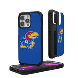 University of Kansas Jayhawks Solid Rugged Phone Case for Apple iPhone