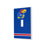 University of Kansas Jayhawks Stripe Hidden-Screw Light Switch Plate
