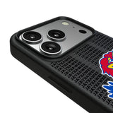 University of Kansas Jayhawks Text Backdrop MagSafe Compatible Phone Case for Apple iPhone