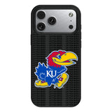 University of Kansas Jayhawks Text Backdrop MagSafe Compatible Phone Case for Apple iPhone