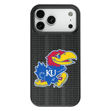 University of Kansas Jayhawks Text Backdrop MagSafe Compatible Phone Case for Apple iPhone