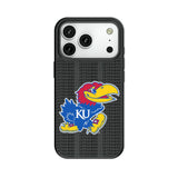 University of Kansas Jayhawks Text Backdrop MagSafe Compatible Phone Case for Apple iPhone