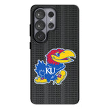 University of Kansas Jayhawks Text Backdrop MagSafe Compatible Phone Case for Samsung Galaxy