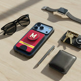 University of Maryland Terrapins Stripe PopSockets MagSafe-Compatible PopWallet+