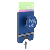 University of Memphis Tigers Personalized Endzone Solid PopSockets MagSafe-Compatible PopWallet+