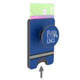 University of Memphis Tigers Stripe PopSockets MagSafe-Compatible PopWallet+
