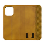 University of Miami Hurricanes Burn Folio Phone Case for Apple iPhone