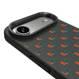 University of Miami Hurricanes Fashion Pattern Bump Phone Case for Apple iPhone