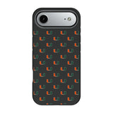 University of Miami Hurricanes Fashion Pattern Bump Phone Case for Apple iPhone