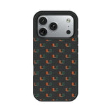 University of Miami Hurricanes Fashion Pattern Bump Phone Case for Apple iPhone