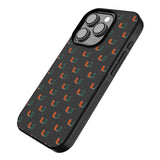 University of Miami Hurricanes Fashion Pattern Bump Phone Case for Apple iPhone