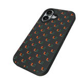 University of Miami Hurricanes Fashion Pattern Bump Phone Case for Apple iPhone