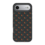 University of Miami Hurricanes Fashion Pattern Bump Phone Case for Apple iPhone
