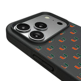 University of Miami Hurricanes Fashion Pattern Bump Phone Case for Apple iPhone