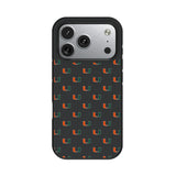 University of Miami Hurricanes Fashion Pattern Bump Phone Case for Apple iPhone