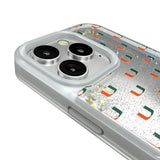 University of Miami Hurricanes Fashion Pattern Glitter Phone Case for Apple iPhone
