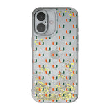 University of Miami Hurricanes Fashion Pattern Glitter Phone Case for Apple iPhone