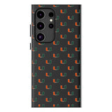 University of Miami Hurricanes Fashion Pattern MagSafe Compatible Phone Case for Samsung Galaxy