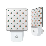 University of Miami Hurricanes Fashion Pattern Night Light 2-Pack