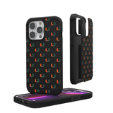 University of Miami Hurricanes Fashion Pattern Rugged Phone Case for Apple iPhone