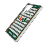 University of Miami Hurricanes Field Clear Phone Case for Samsung Galaxy