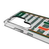 University of Miami Hurricanes Field Clear Phone Case for Samsung Galaxy