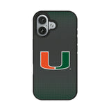 University of Miami Hurricanes Linen Bump Phone Case for Apple iPhone