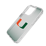 University of Miami Hurricanes Linen Clear Phone Case for Apple iPhone