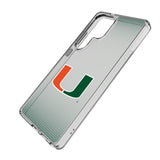 University of Miami Hurricanes Linen Clear Phone Case for Samsung Galaxy