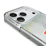 University of Miami Hurricanes Linen Glitter Phone Case for Apple iPhone