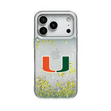 University of Miami Hurricanes Linen Glitter Phone Case for Apple iPhone