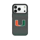 University of Miami Hurricanes Linen MagSafe Compatible Phone Case for Apple iPhone