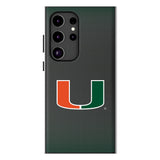 University of Miami Hurricanes Linen MagSafe Compatible Phone Case for Samsung Galaxy