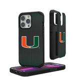 University of Miami Hurricanes Linen Rugged Phone Case for Apple iPhone