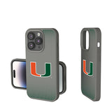 University of Miami Hurricanes Linen Soft Touch Phone Case for Apple iPhone