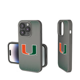 University of Miami Hurricanes Linen Soft Touch Phone Case for Apple iPhone