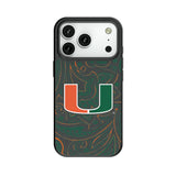 University of Miami Hurricanes Paisley MagSafe Compatible Phone Case for Apple iPhone
