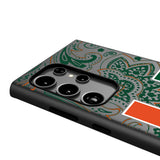 University of Miami Hurricanes Paisley MagSafe Compatible Phone Case for Samsung Galaxy