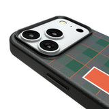 University of Miami Hurricanes Plaid MagSafe Compatible Phone Case for Apple iPhone