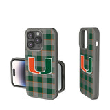 University of Miami Hurricanes Plaid Soft Touch Phone Case for Apple iPhone