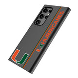 University of Miami Hurricanes Sidebar MagSafe Compatible Phone Case for Samsung Galaxy