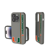 University of Miami Hurricanes Sidebar Soft Touch Phone Case for Apple iPhone
