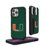 University of Miami Hurricanes Solid Rugged Phone Case for Apple iPhone