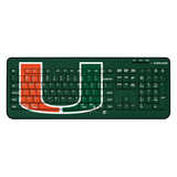 University of Miami Hurricanes Solid Wireless USB Keyboard