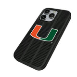 University of Miami Hurricanes Text Backdrop MagSafe Compatible Phone Case for Apple iPhone