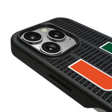 University of Miami Hurricanes Text Backdrop MagSafe Compatible Phone Case for Apple iPhone