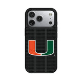 University of Miami Hurricanes Text Backdrop MagSafe Compatible Phone Case for Apple iPhone