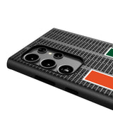 University of Miami Hurricanes Text Backdrop MagSafe Compatible Phone Case for Samsung Galaxy